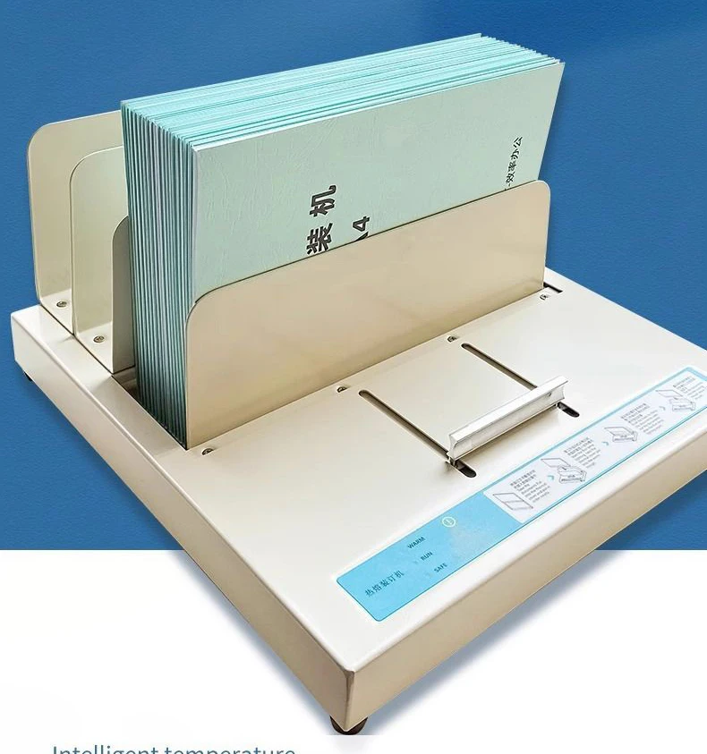 Fully Automatic Hot Melt Glue Binding Machine, No-drill Document/voucher/book Sealing Machine