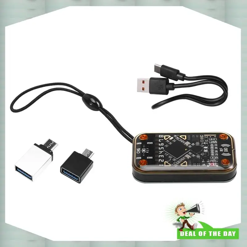 

24-часовая доставка RFID-считыватель смарт-чипов + 2X5200 брелок-хамелеон ультра бесконтактный эмулятор смарт-карт 125 кГц 13,56 МГц значок De