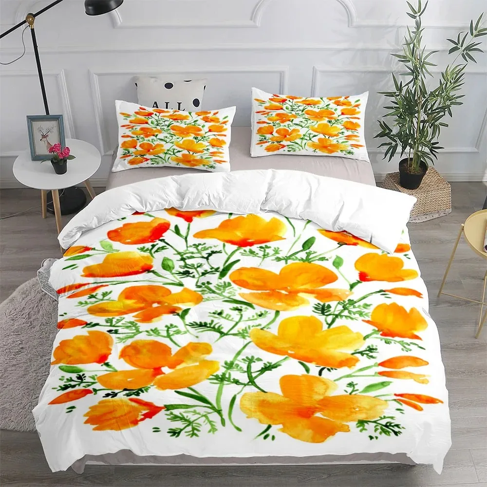 

Vintage Van Gogh Sunflower Duvet Cover Set King Queen Double Full Twin Single Size Bed Linen Set