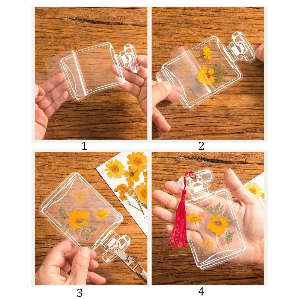 المرجعية زهرة مضغوطة شفافة اليدوية ، مقطع كتاب الأعشاب ، مقطع صفحة ، القرطاسية المدرسية #3