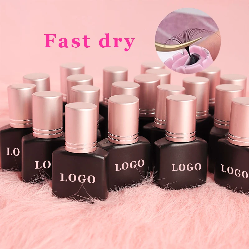 

Individual Logo Glue 5 10ml Eyelash Extensions Korea Sensitive Glue Sky Private label Adhesive Professional Custom Waterproof La