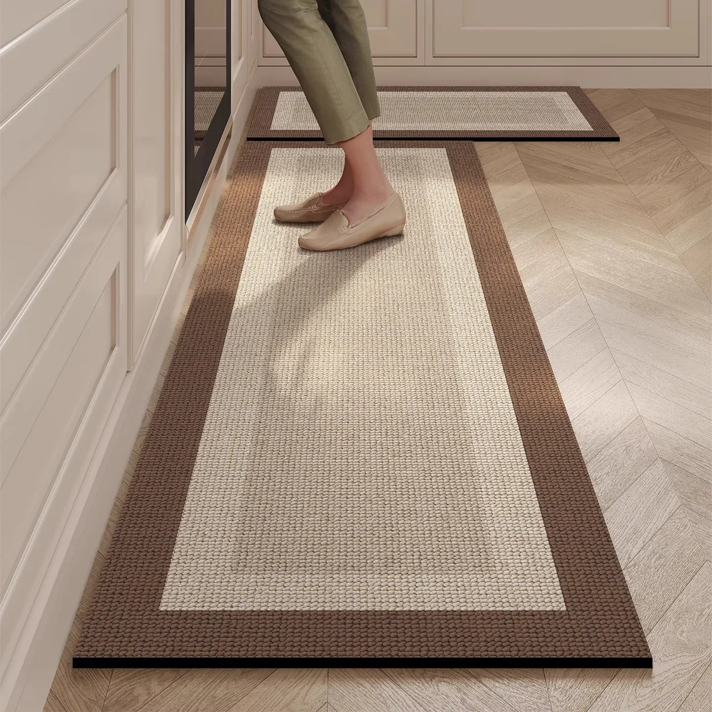 

Kitchen Floor Mat Simple Water-absorbent Absorbent Oil-absorbent Quick-drying Carpet Diatom Mud Anti-slip Mats Long Decor Rug 카펫