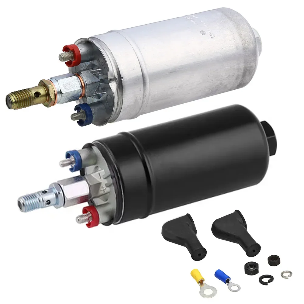 Universal 1Pc Silver Black 300Lph External Fuel Pump 044 High Performance Fuel Pump OEM 0580 254 044 Auto Racing Mod Parts