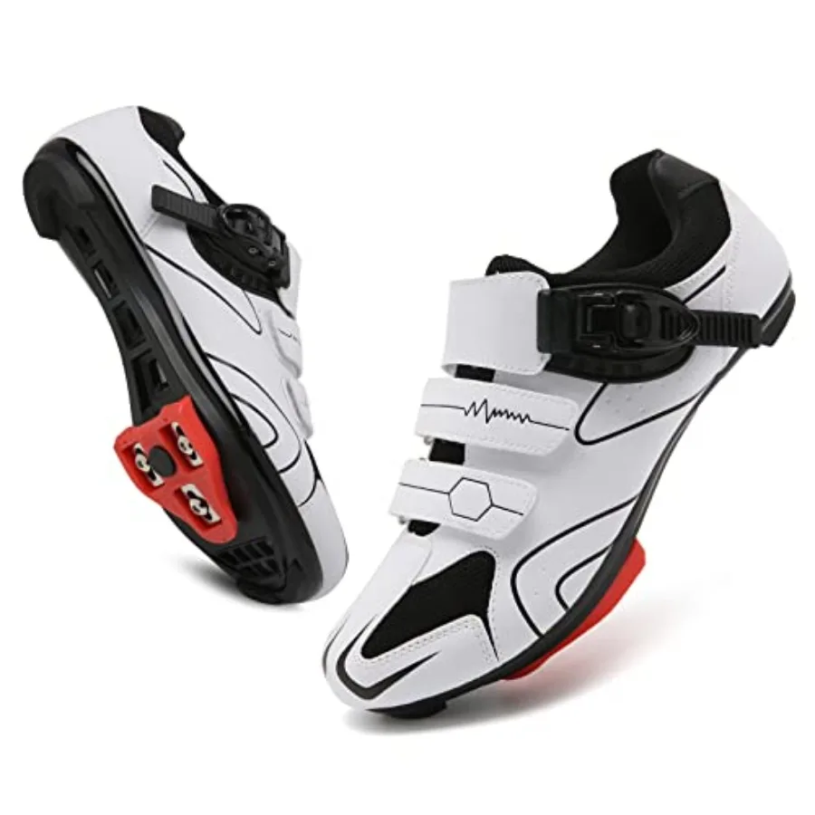 

Men's and Women's Cycling Shoes Designed for Indoor Peloton-Compatible Exercise Bikes with Clip-In Mechanism Pre-Installed Look