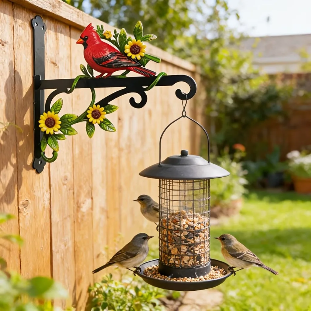 Bird Feeder Hanger Multi-Purpose Wall Hanging Decoration Garden Planter Hook Creative Wall Mounted Hook For Temple Hotel Plaza