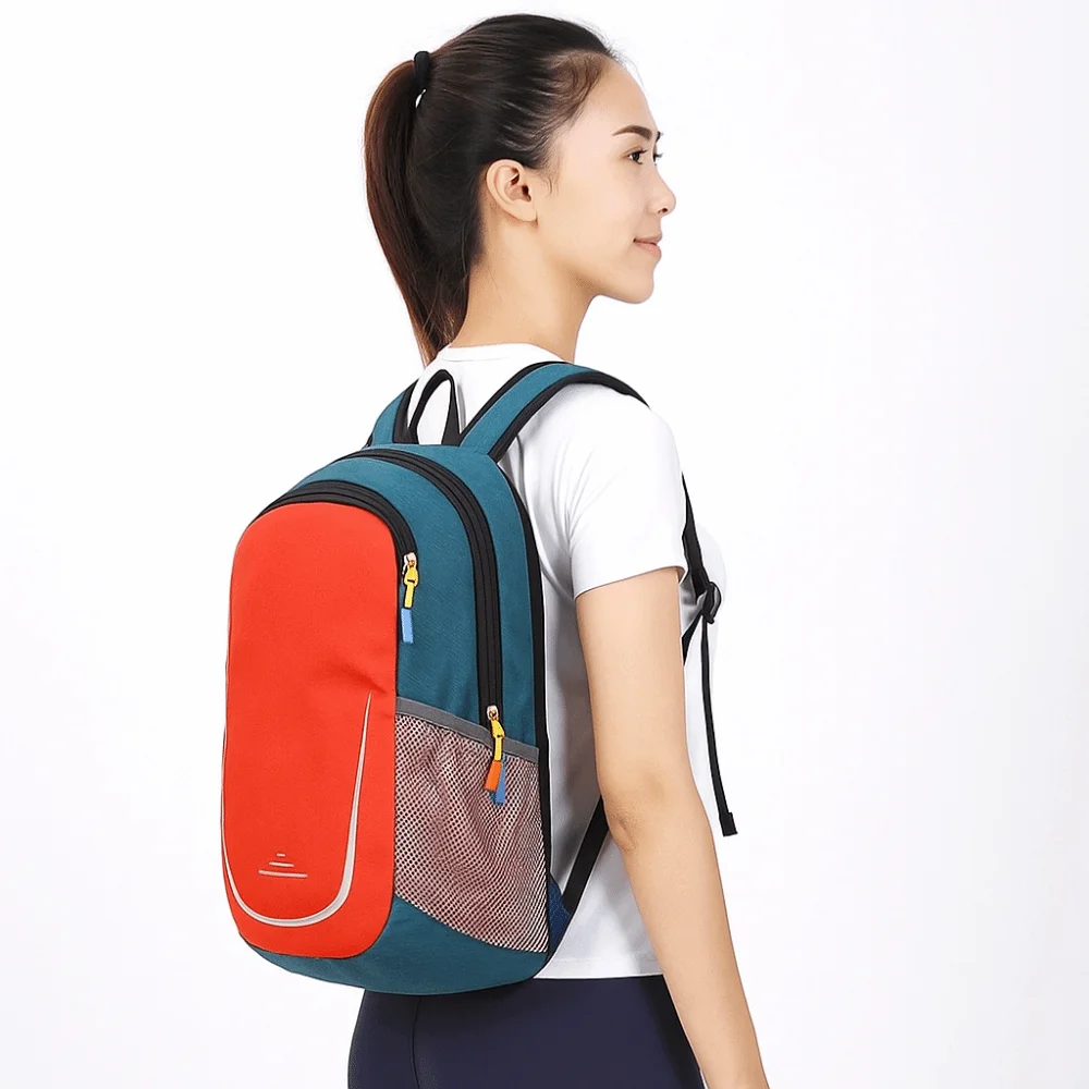 옥스포드 천 스포츠 백팩 다채로운 경량 하이킹 배낭 내구성 큰 용량 여행용 숄더백 스포츠