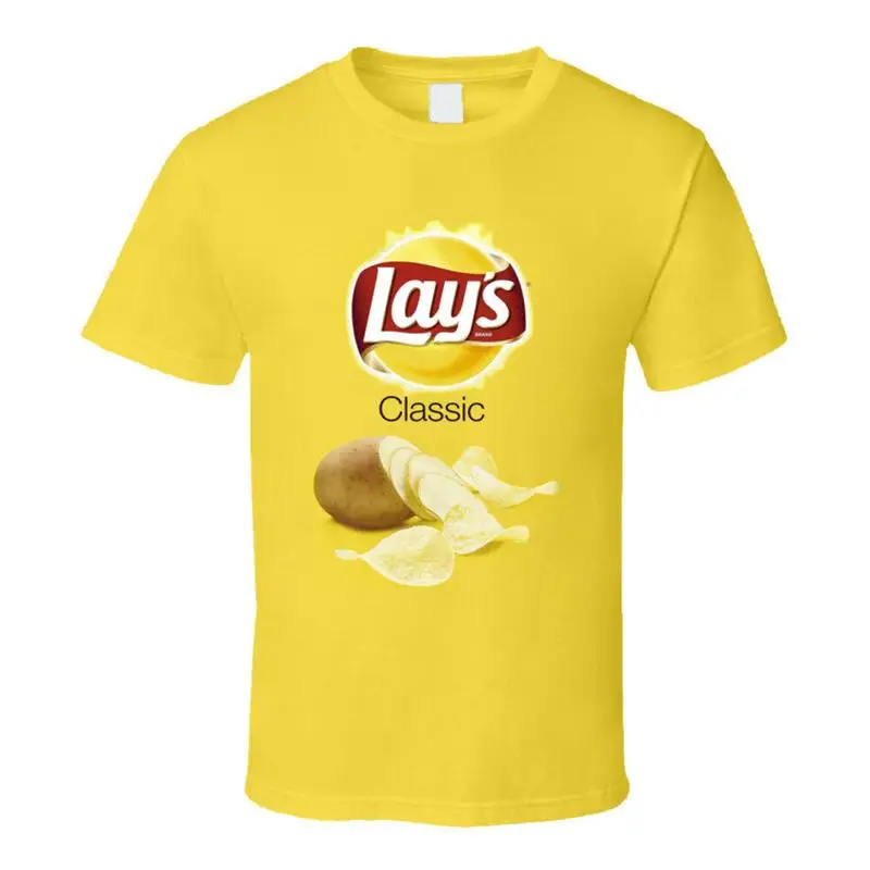 Camiseta clásica de disfraz con bolsa de patatas fritas Lay's