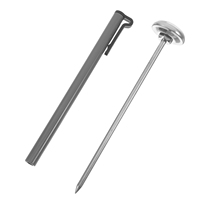 Food Thermometer Instant Read Probe Stainless Steel for Baking Meat Oven Cooking Chocolate Milk Coffee Temperature Gauge Long