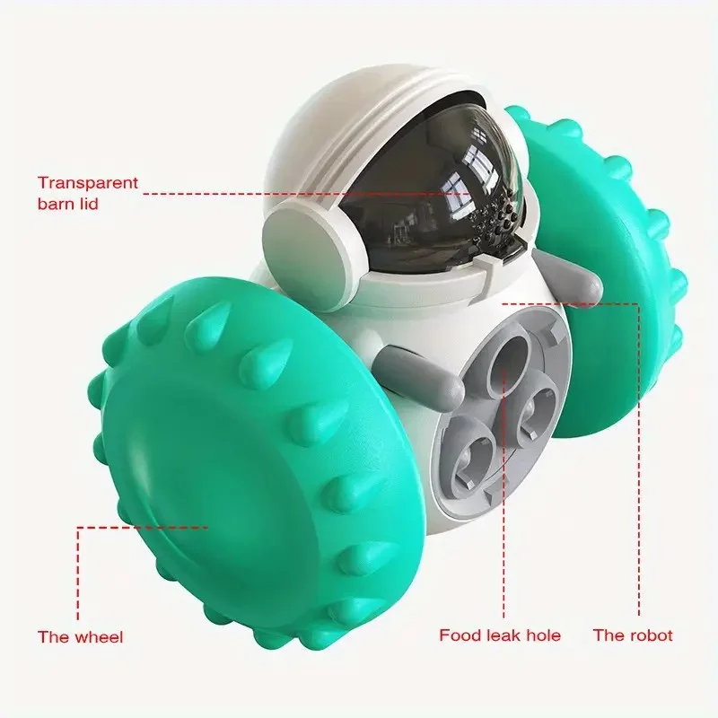 لعبة ألغاز توزيع العلاج الممتعة والمحدبة - تعزز التحفيز الذهني، وتبطئ تناول الطعام للكلاب الصغيرة والمتوسطة