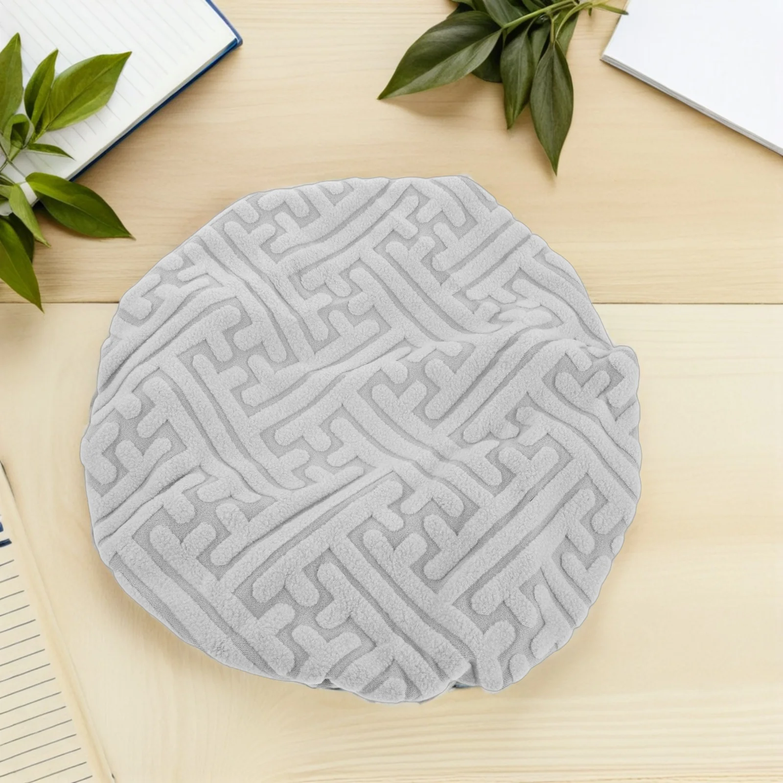 

2Pcs Grey Round Bar Stool Covers Stretch Elastic Washable Slipcovers Protector for 37-48cm Kitchen Dining Room