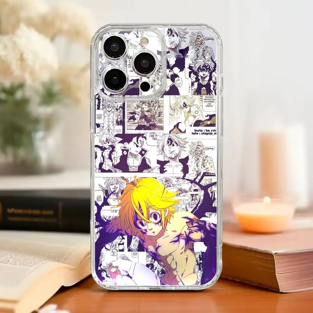 

S-Seven D-Deadly Sins Phone Case For iPhone17,16,15,14,13,12,11 Plus,Pro Max Soft Transparent Cover