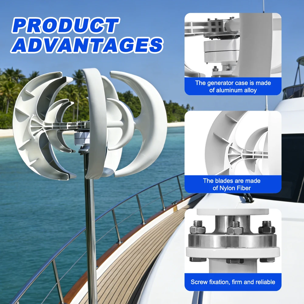US Delivery 5000W Vertical Tur - Mini Wind Turbine Vertical 评论和价格