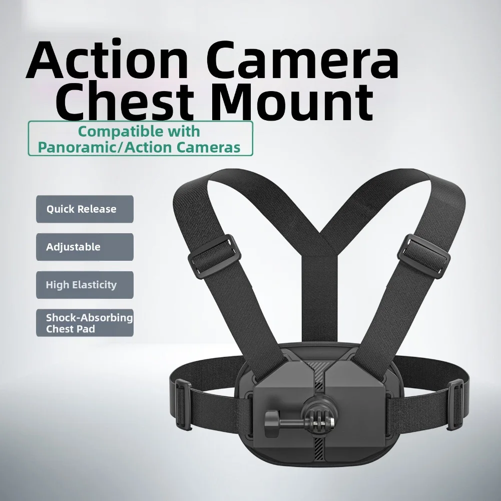 

Держатель ремня Универсальное крепление нагрудного ремня для Insta360 и камер DJI Безопасный для первого человека ABS 26*30*5 см Бытовая электроника