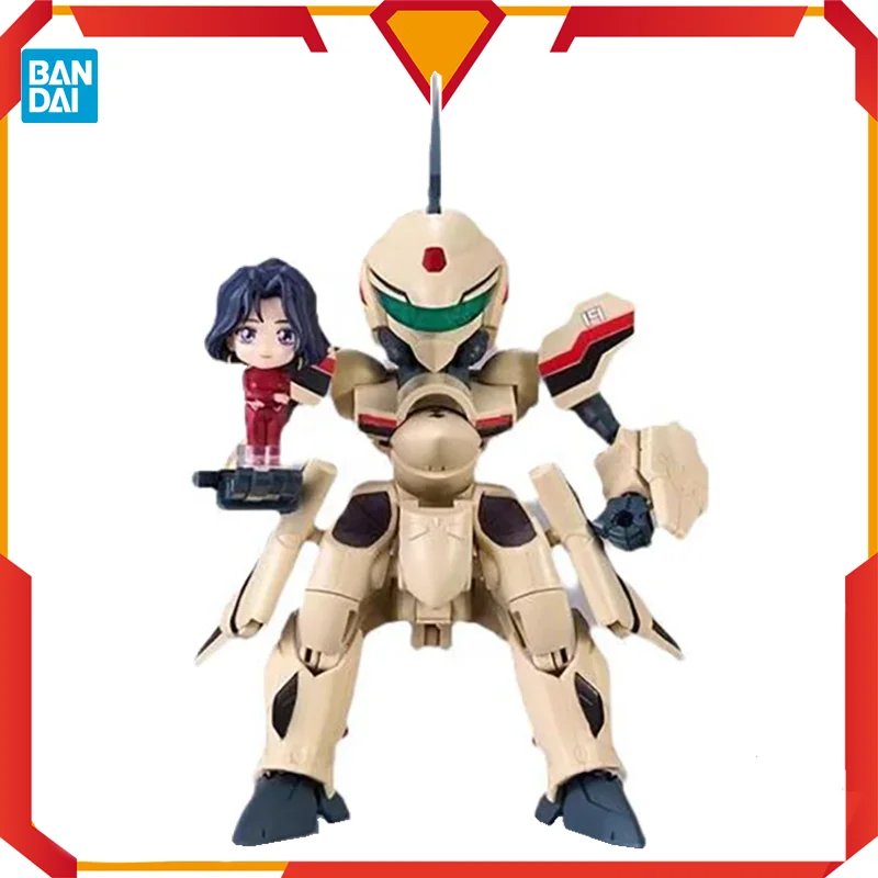 

Bandai TINY SESSION YF-19 Yong Ji Mei Weng Chrono Stronghold Q edition Anime Action Figure Ornaments Toys Gift Collectible Model