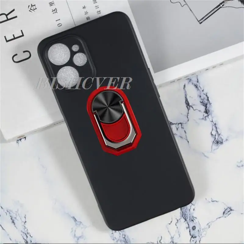 For Realme 10 5G 9i Realme9i 5G 2022 RMX3663 RMX3612 Back Ring Holder Bracket Phone Case Smartphone TPU Soft Silicone Cover