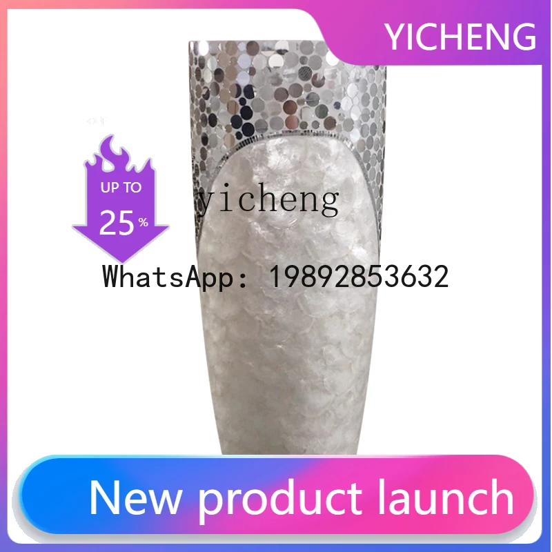 

X2 Fiberglass Large Vase Modern Light Luxury Home Model Room Soft Decoration Flower Vase