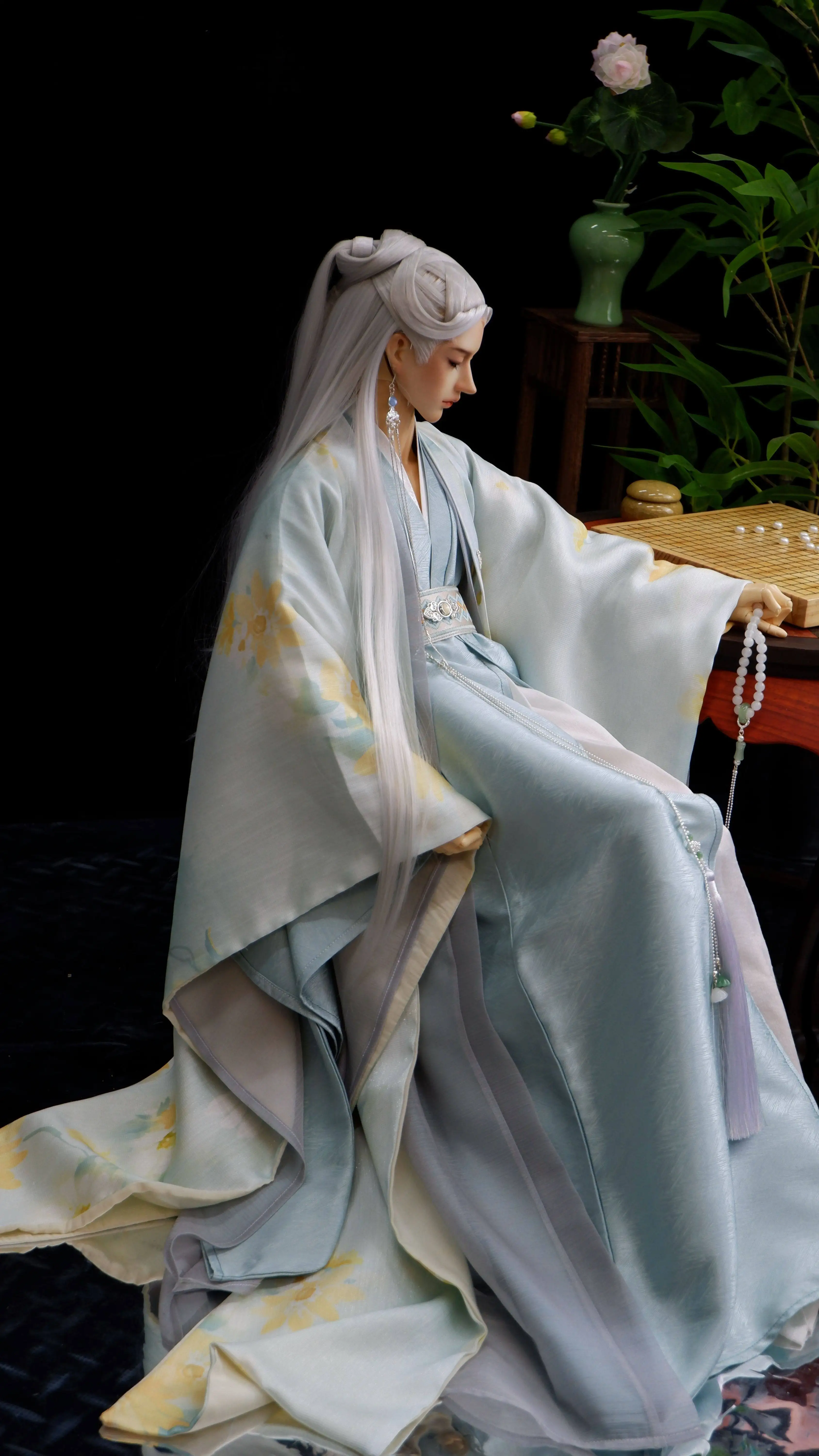 1/3 BJD Ancient Costume Robe Hanfu Warrior Outfit For SD17 POPO68 Longhun73 ID75 Strong Uncle Doll Clothes Accessories A2196