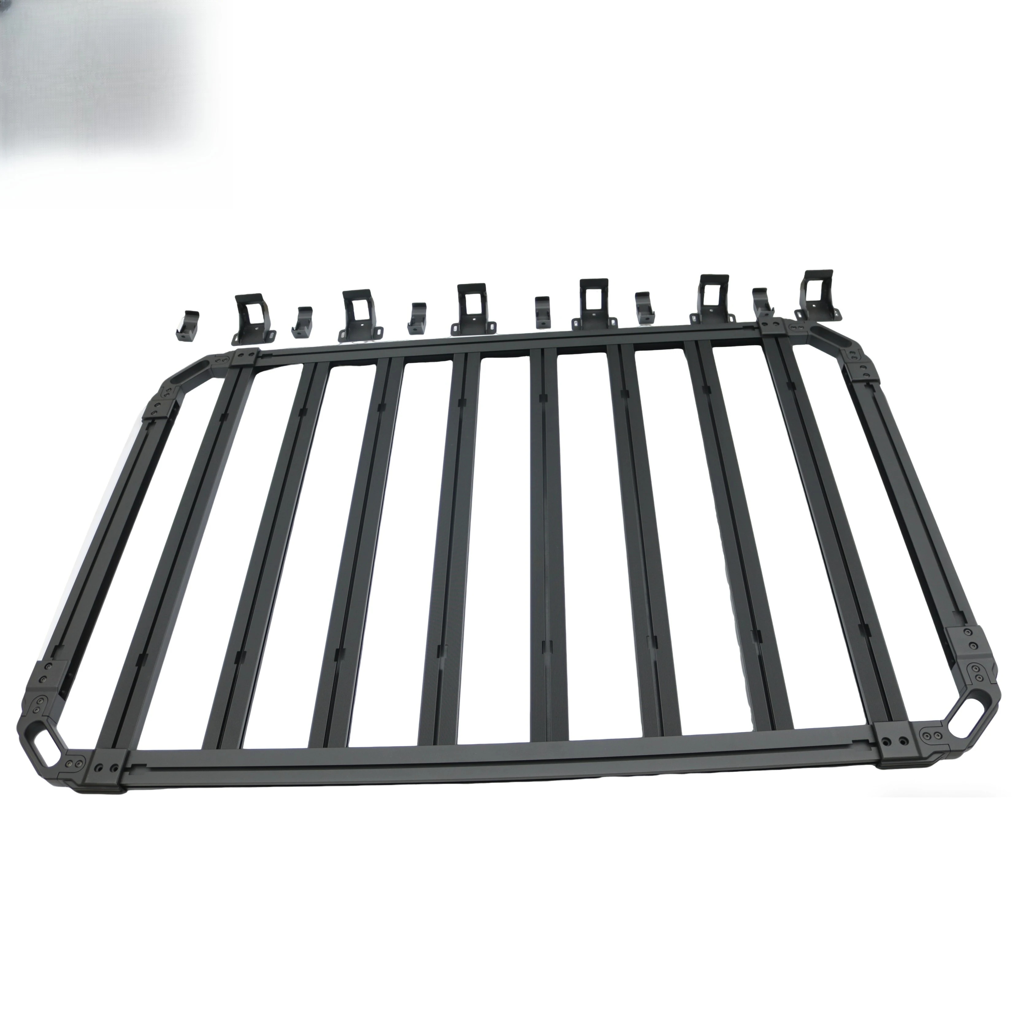 Mecha Series Aluminum Roof Platform Rack for Suzuki Jimny 2018+ 5door Heavy Duty Flat Roof Cargo Basket Off-road Luggage Carrier