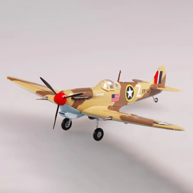 1:72 Schaal Amerikaanse Luchtmacht Spitfire vechter 1943 Plastic Afgewerkt Vliegtuigen Simulatie Model Speelgoed Souvenir Geschenken Voor Volwassen Jongen