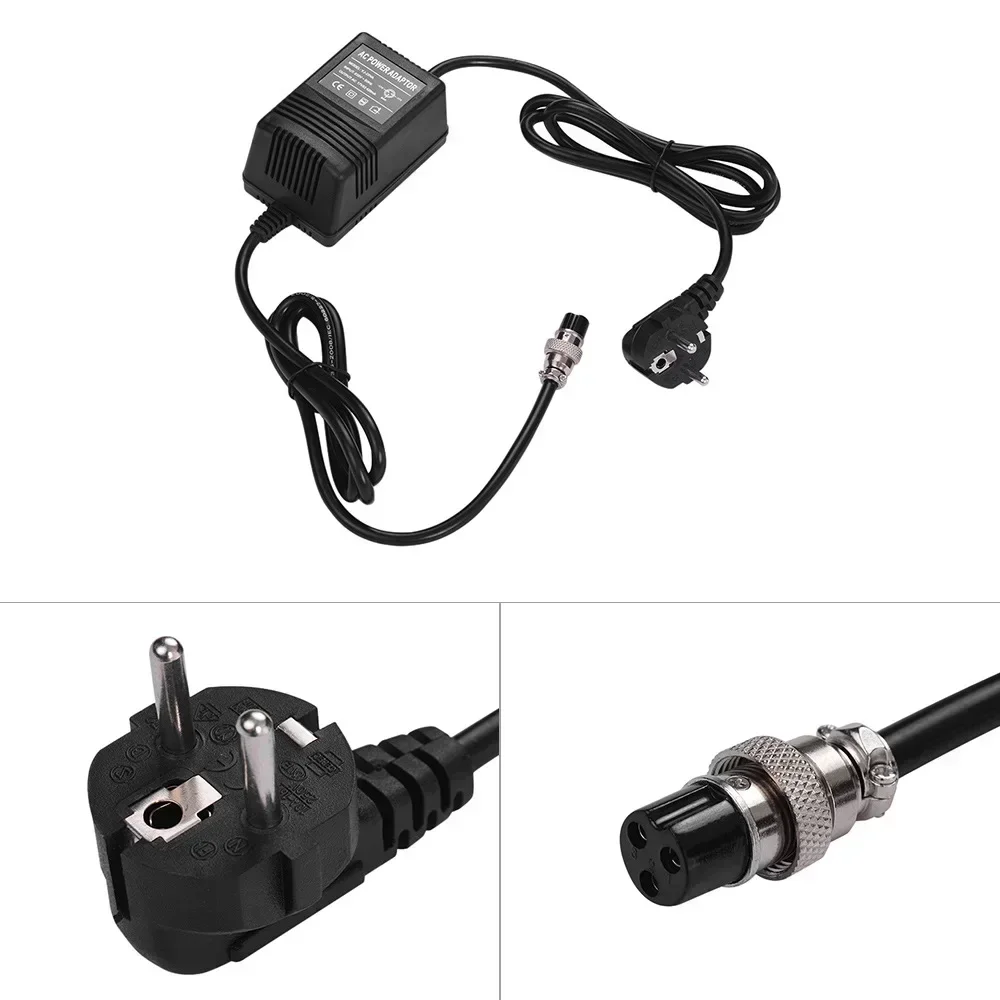 Mezclador de consola de mezcla de 17V y 420mA, adaptador de CA, Conector de 3 pines, entrada de 220V y 110V para Yamaha MG16/MG166CX/MG166C/F4/F7/6FX