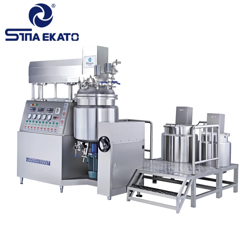 Customizable High Shear Vacuum Homogenizer for Cosmetics Lab Bottom Emulsifier SUS316L/SUS304 Material Food Pump Engine