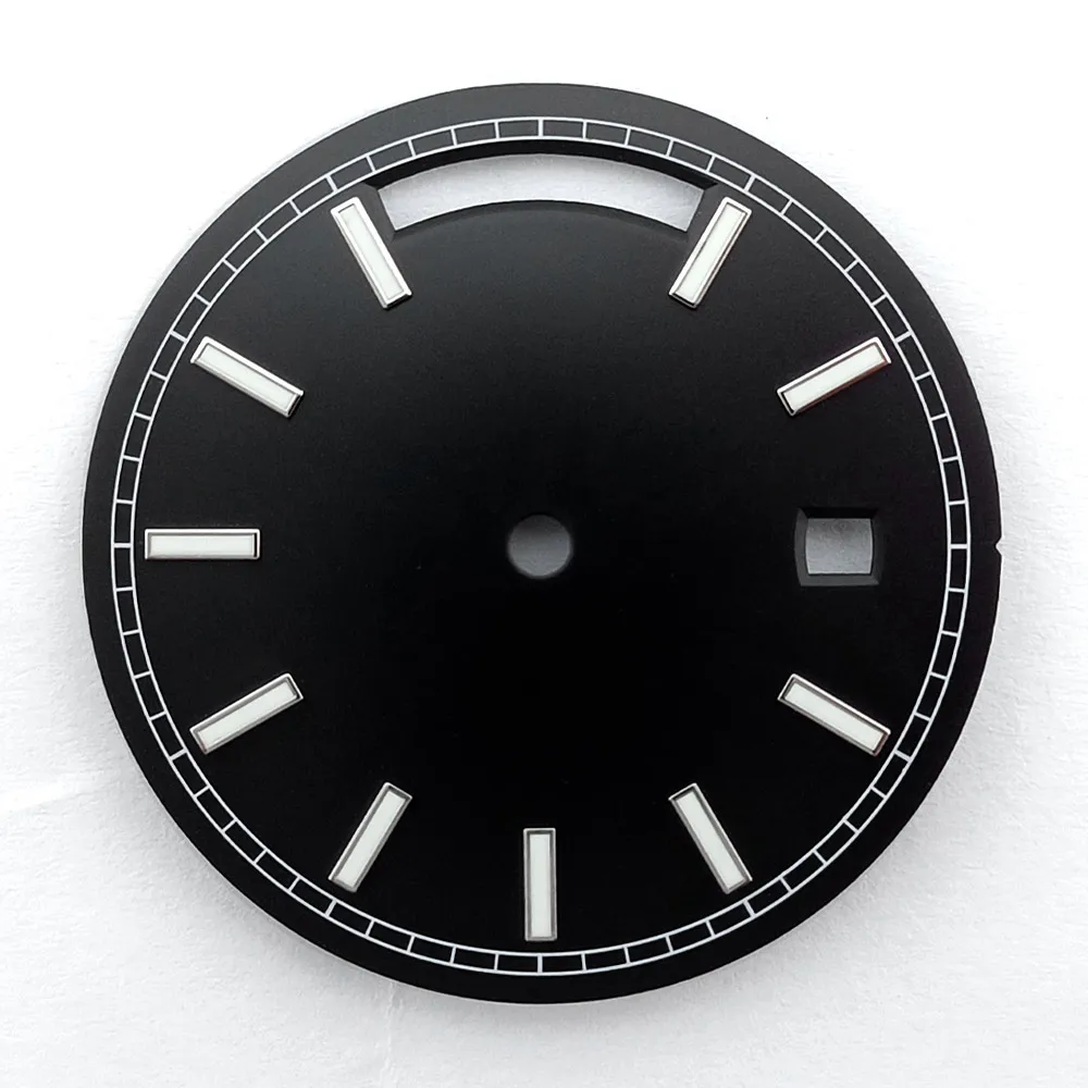 31mm dial fit 8285 movement blue-green luminous custom LOGO/no LOGO black blue yellow green white coffee watch parts accessories