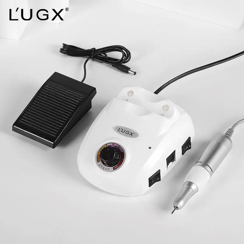 LUGX Customizable Nail Equipments Professional 35000Rpm Pedicure Acrylic Electric Nail File Nail Drill Machine