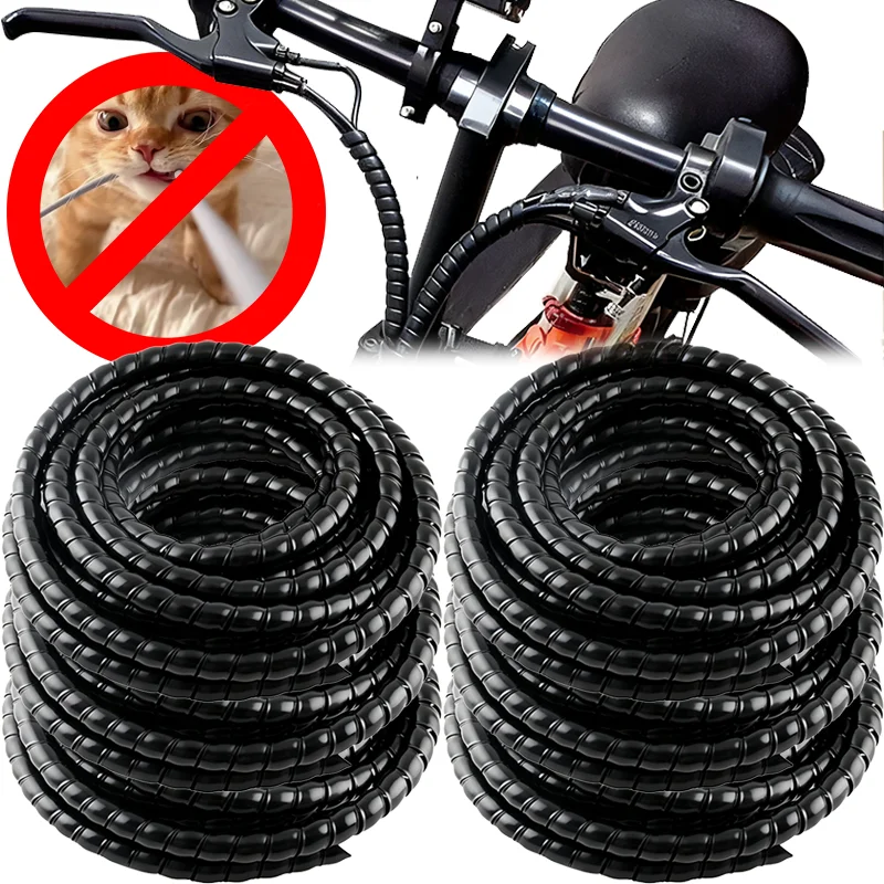 

20 м кабельный гидравлический защитный чехол для труб из полипропилена, легко поддерживающий огнестойкий спиральный намоточный домашний кабель, аксессуар для защиты труб