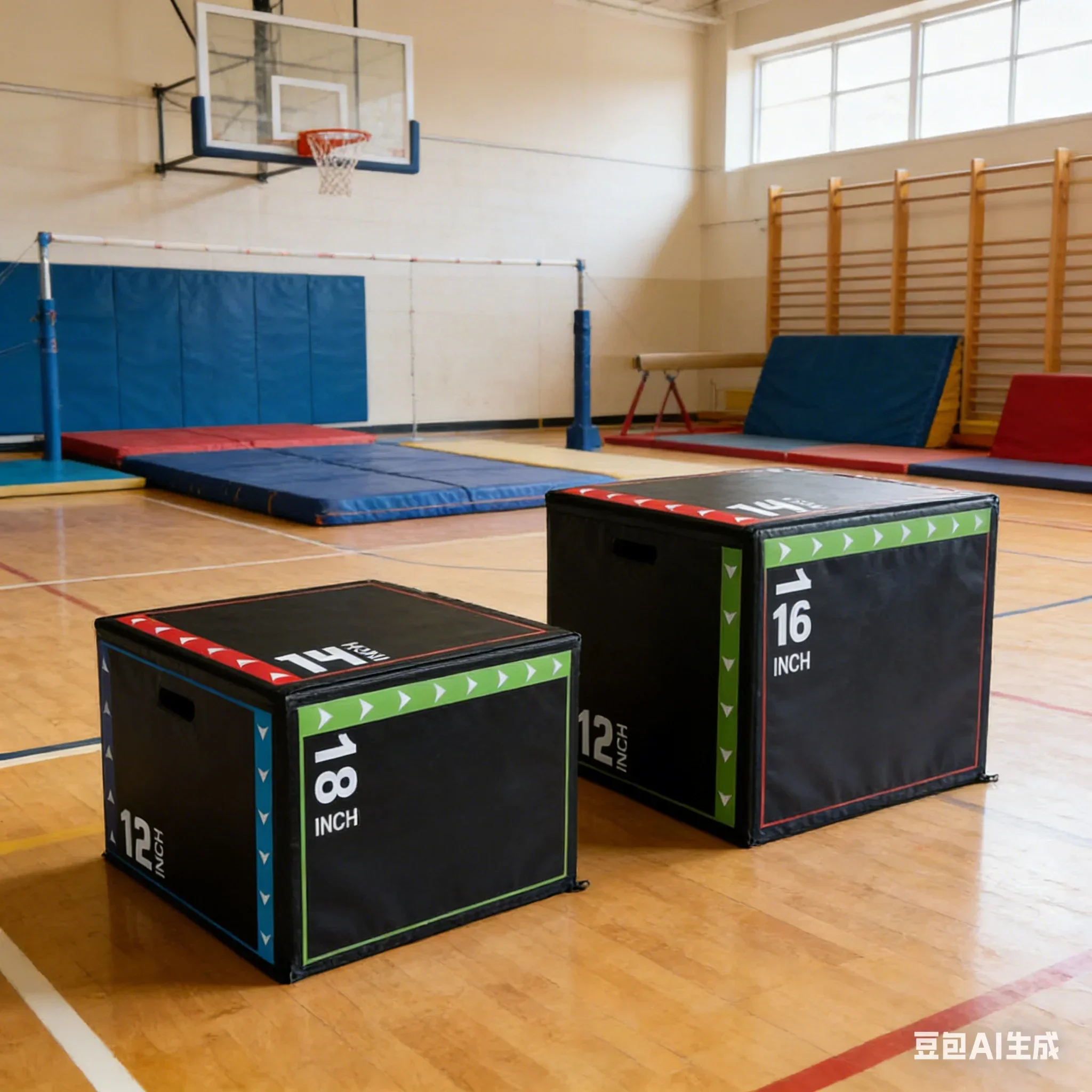 Boîte à sauter stratiométrique en mousse 3 en 1, boîte à sauter souple, exercice de force, Plyobox, équipement de gymnastique à domicile, accessoires