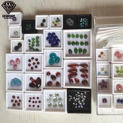 Wholesale 10pcs Square Loose Diamond Display Package Box Plastic Memory Sponge Gem Stone Beads Pendant Organizer Holder Showcase