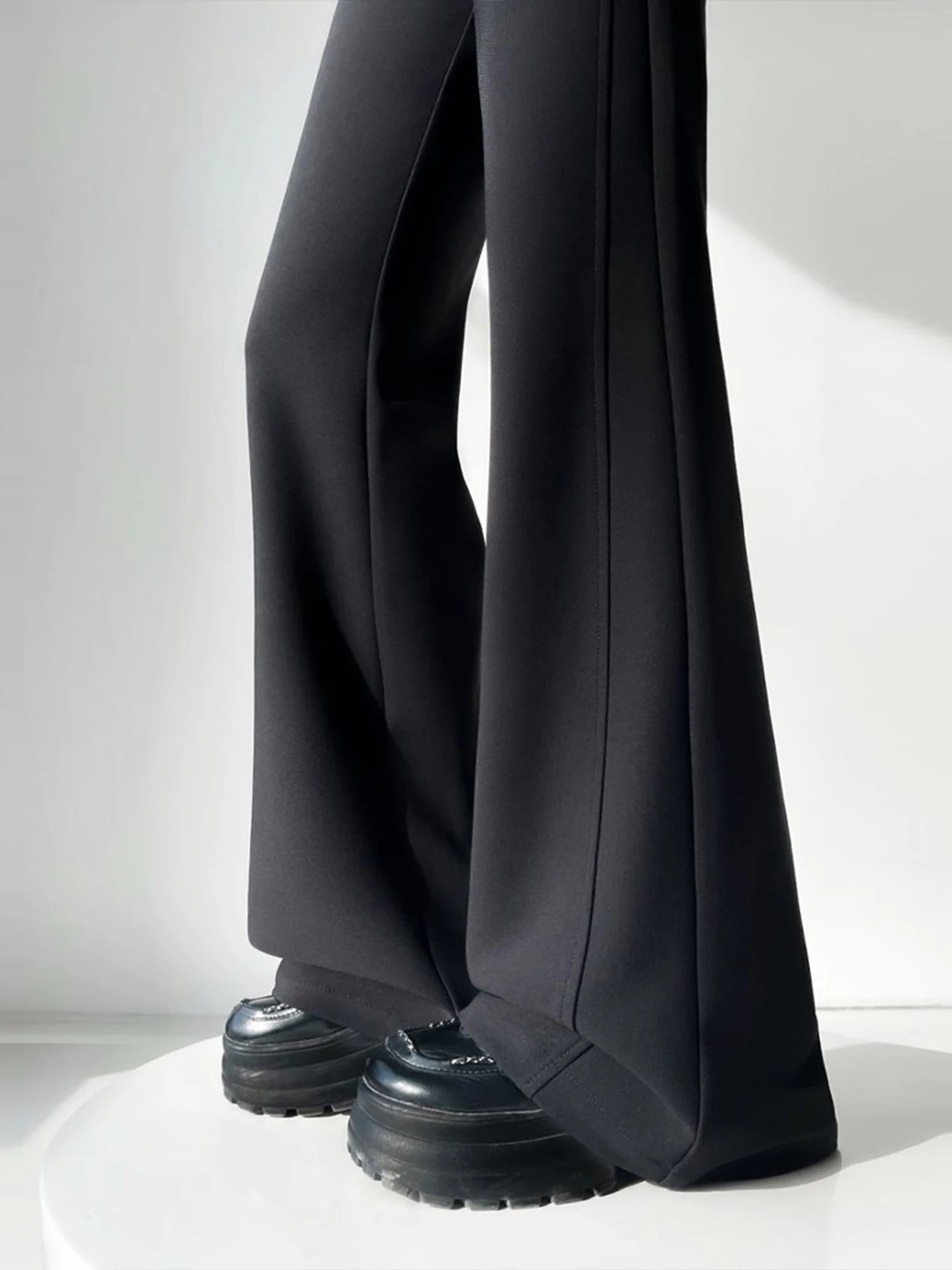 

Black Casual Wide Leg Suit Pants Women's High Waist Loose Fit Comfortable Spring 2026 New Style Korean Fashion plus Size