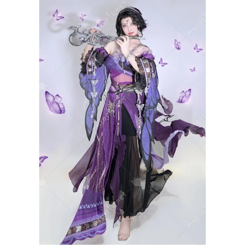 

Miccostumes's-8 женский костюм для косплея Du Jie, платье, шорты с рукавами и головные уборы