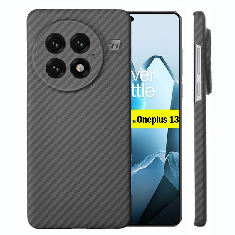 

Чехол из настоящего углеродного волокна для Oneplus 13, ультратонкий матовый защитный чехол из арамидного волокна для Oneplus 13 Capa