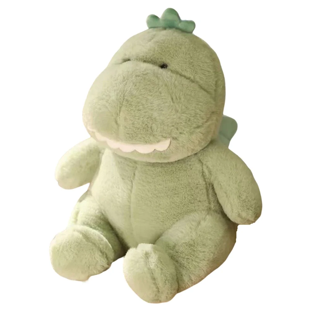 

23CM Green Soft Little Dinosaur Plush Toy Cute Super Cute Cartoon Doll Sitting Version Plush Toy Mini Children's Birthday Gift