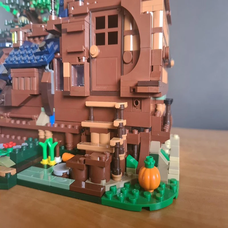 2417 قطعة من مكعبات البناء المعيارية، تصميم MOC لبيت حذاء خيالي، لعبة تجميع ذاتية شعبية للأطفال، هدية