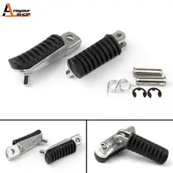 Areyourshop Front Footrest Pedals Foot Pegs For Kawasaki ER 4N 6F 6N ZR 250 400 VERSYS 650 Motorcycle Parts