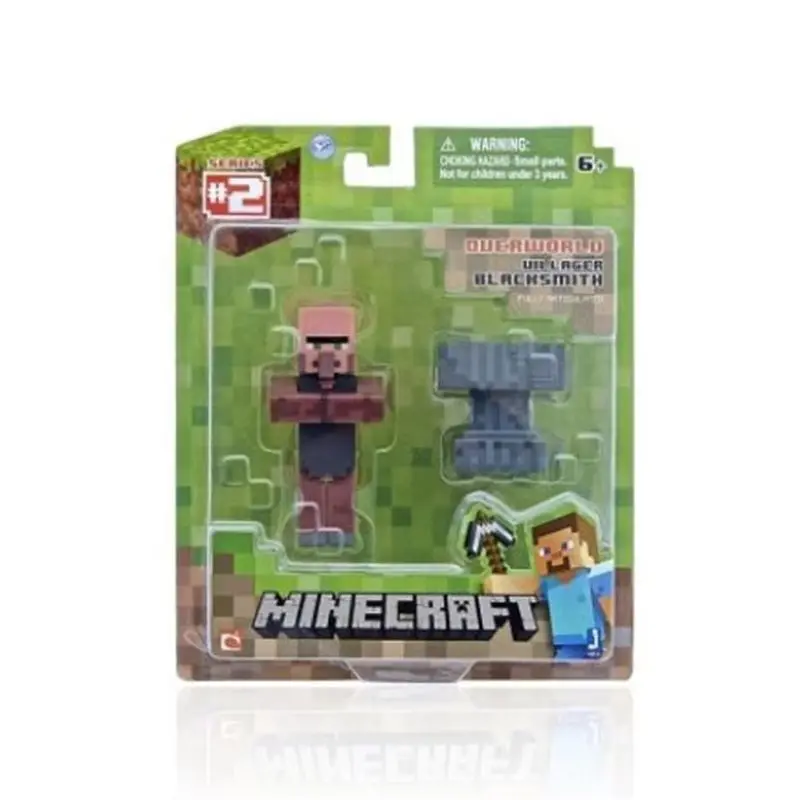 Minecrafts Steve Alex Zombie Villager figura modelo caja ciega Minecrafts figura de Anime juguete modelo colección niños regalos de navidad personalizado