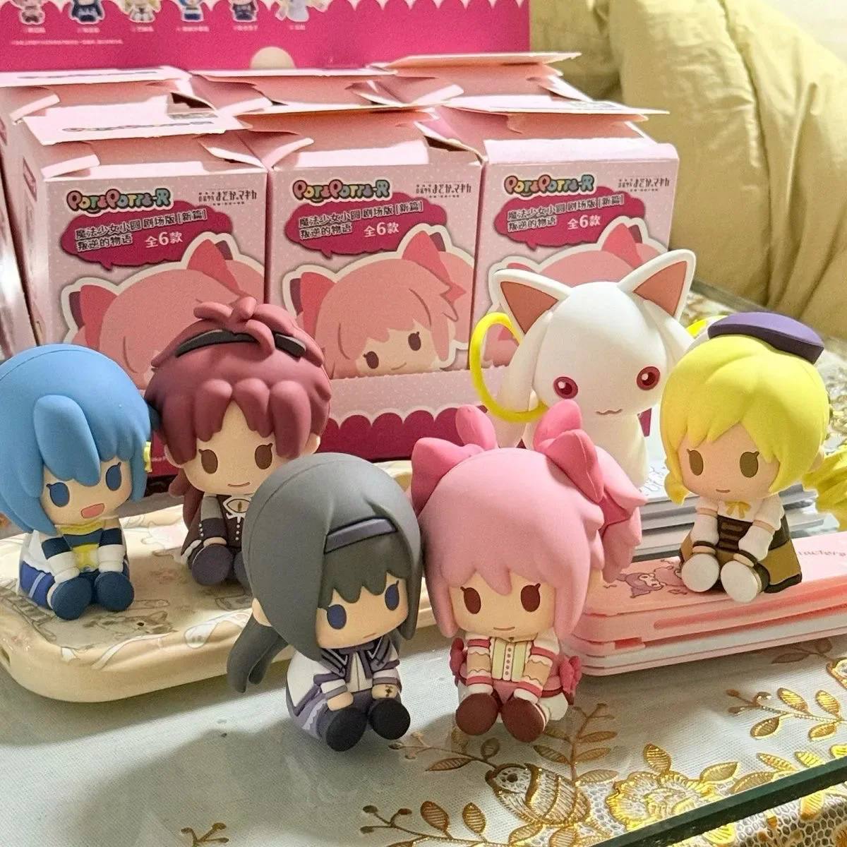 

Bandai Puella Magi Madoka Magica Rebellion Story Blind Box Collectible Chibi Figures Desktop Ornament Gift For Anime Enthusiasts