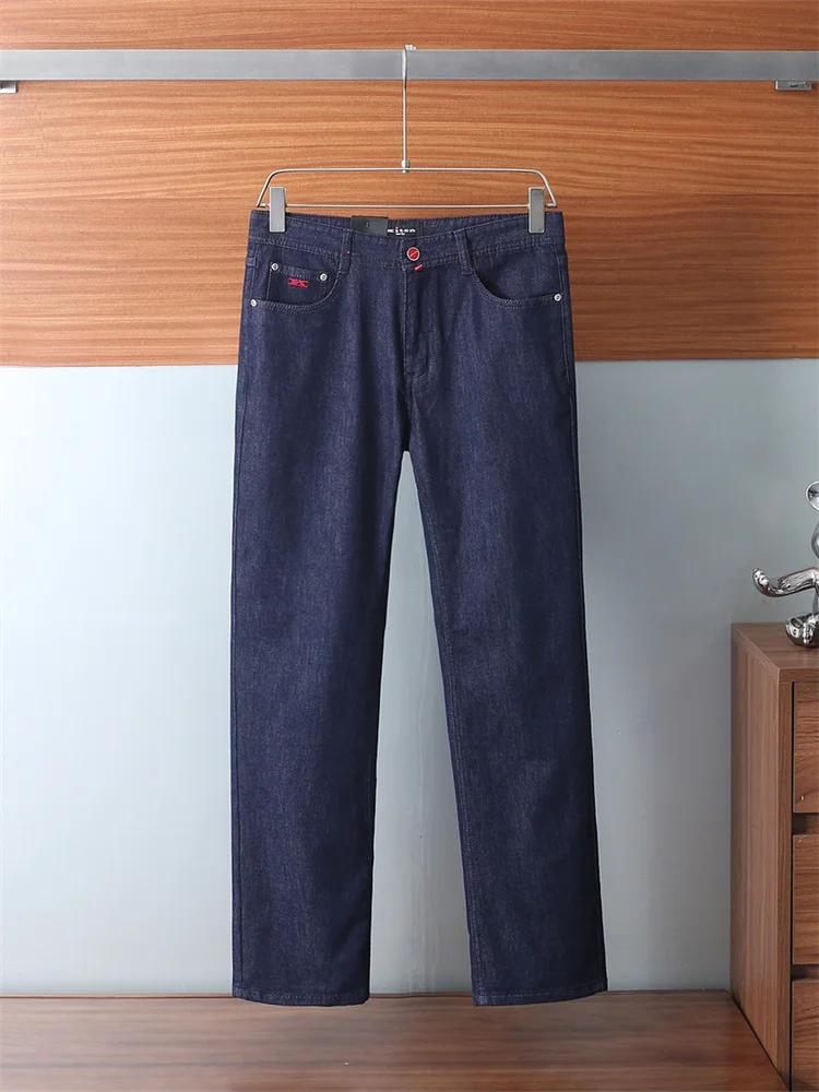 

KITON Summer Letter Embroidery Red Button Straight Casual Jeans