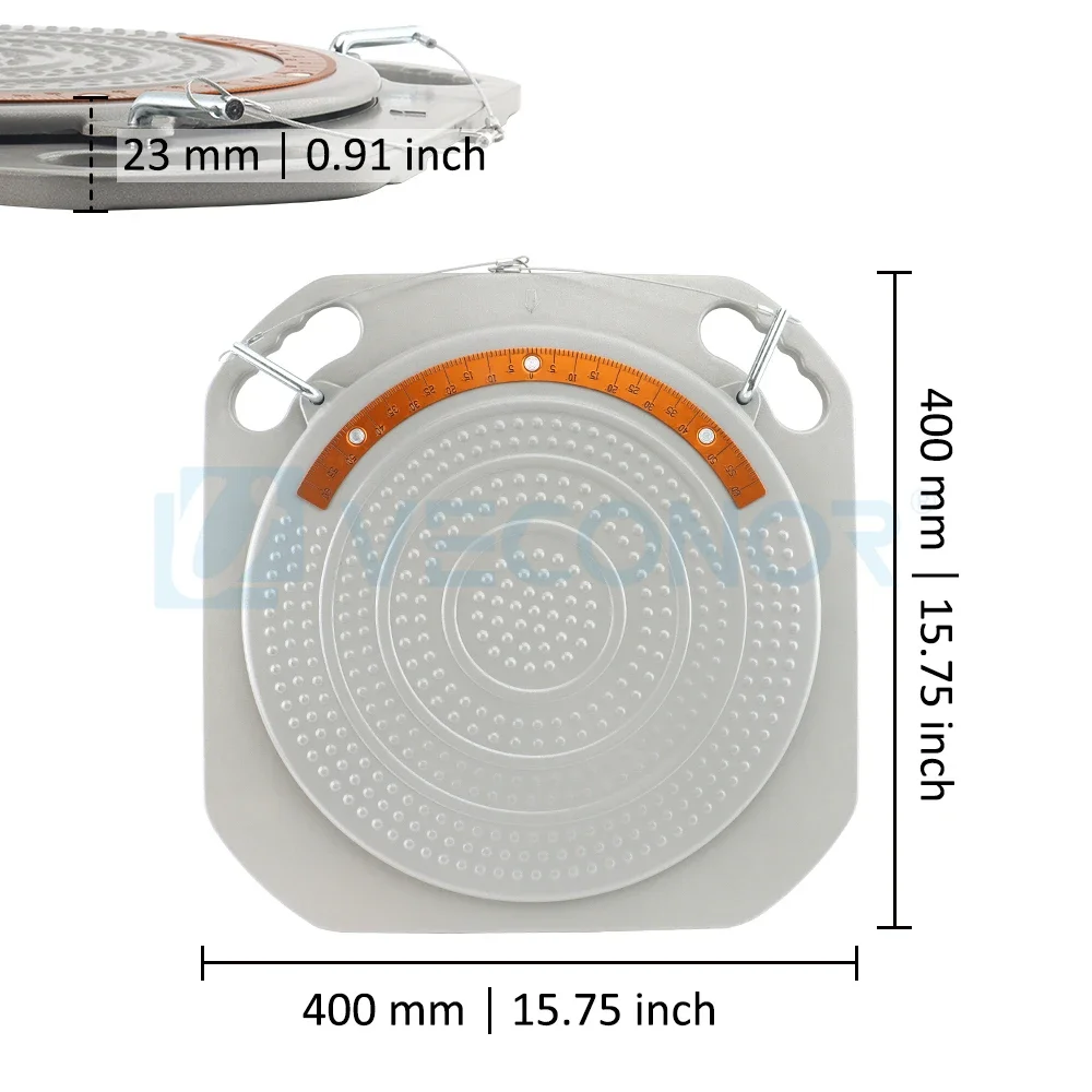 Super Thin Turntables Wheel Alignment Turn Plates 4 Tons Capacity Brass Dial Measurements for Wheel Alignment & Balancing Tools