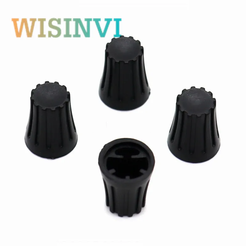 5PCS 12×14.5MM Plastic Knobs Diameter 12mm Height 14.5mm Without Indication Mark D-Axis Inner Hole 6mm