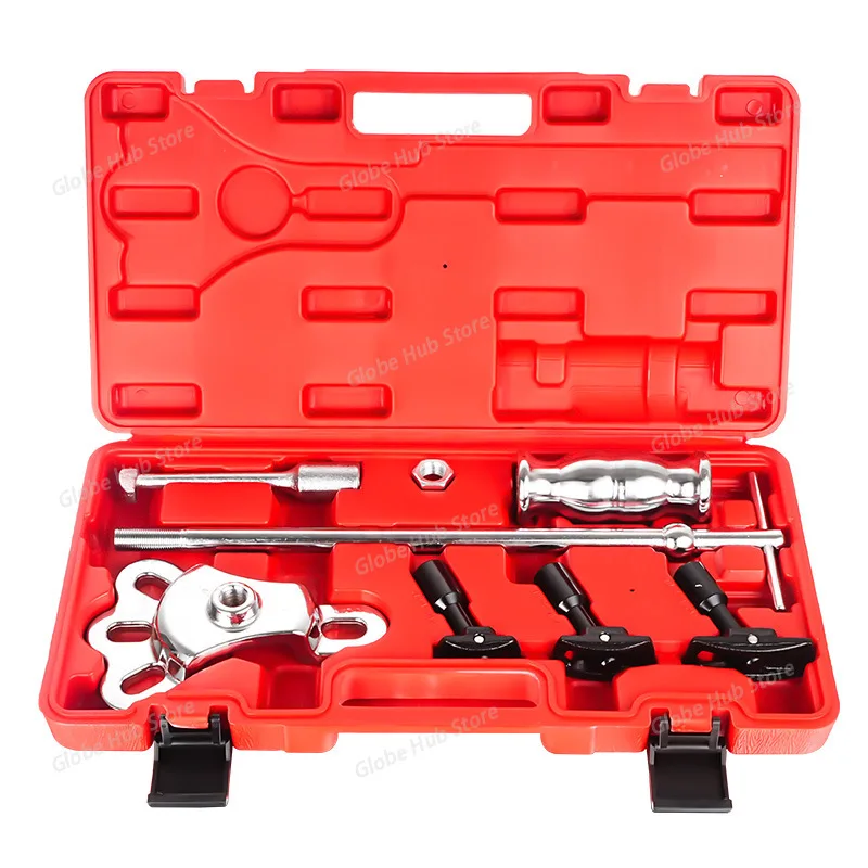 

Automotive Wheel Hub Bearing Removal Tool Set, Front Wheel Hub Extractor, Van Rear Axle Half Shaft Slide Hammer Puller