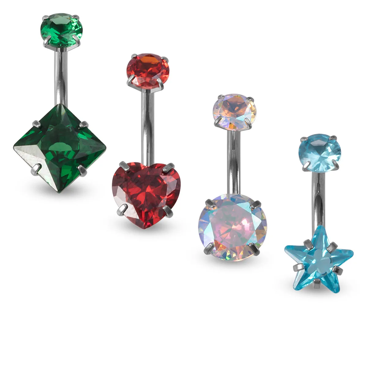 6pcs Glow in The Dark Tongue Piercing Jewelry Stainless Steel Barbell Tongue Nail Designs Tongue Puncture Jewelry for Women Men