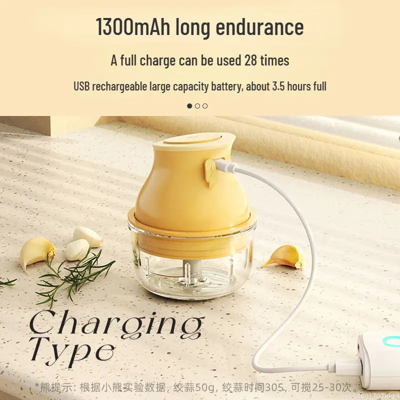 Mijia Bear جهاز كهربائي متعدد الوظائف لاسلكي لراكبي الثوم آلة مساعدة الطفل جهاز كهربائي لراكبي الثوم جهاز سحري للمنزل