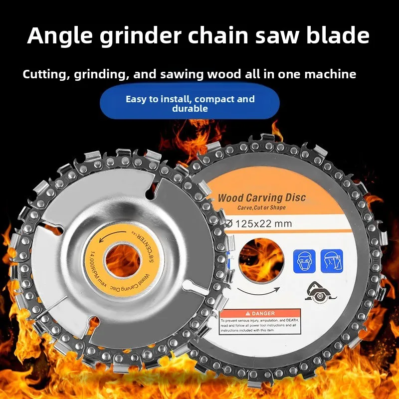 Angle grinder chain saw blade 4 inch woodworking saw plate wood grinding 5 inch universal cutting blade tea tray slotted tray