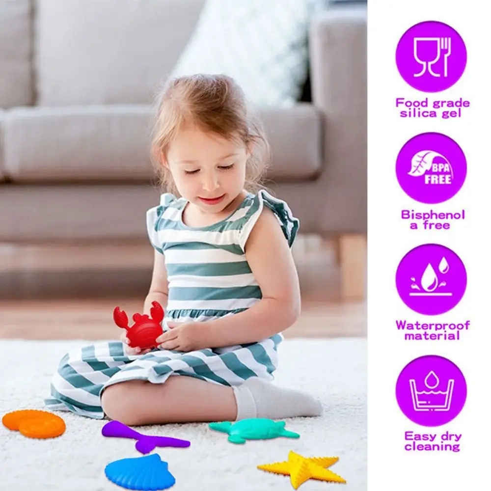 

Сенсорный силиконовый камень, сенсорная игрушка-непоседа, силиконовая игрушка Sea World, текстурированная успокаивающая игрушка для снятия стресса для взрослых