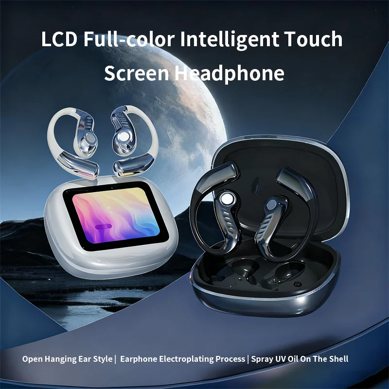 

Touch Bluetooth Earphone Ear Hook Style Open Style Headphone Multiple Functions Long Battery Life Listen Music Headset