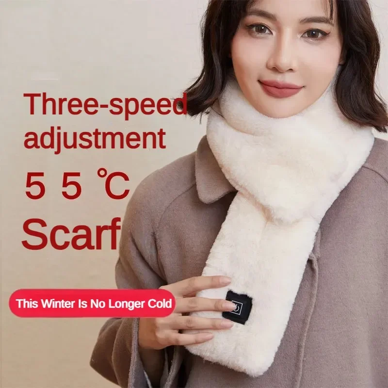 3 Gear Heating Outdoor Warm Electric Heating Scarf Heating Pads USB Heater Thermal Shawl Neck Brace Warm Bib for Women Men