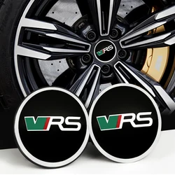 4pcs 56mm+60mm Car Hub Center Wheel Caps Emblem Badge Decals Styling Sticker For Skoda VRS Octavia A5 Fabia Superb Kamiq Rapid