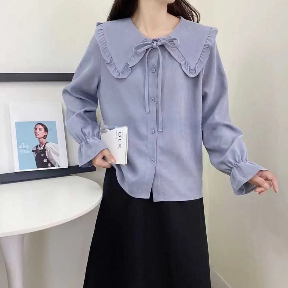 

Chic Long Sve Corduroy Brued irt Women's Gentle Sweet Fairylike New Sle Spring Autumn Korean Version Straight Tube